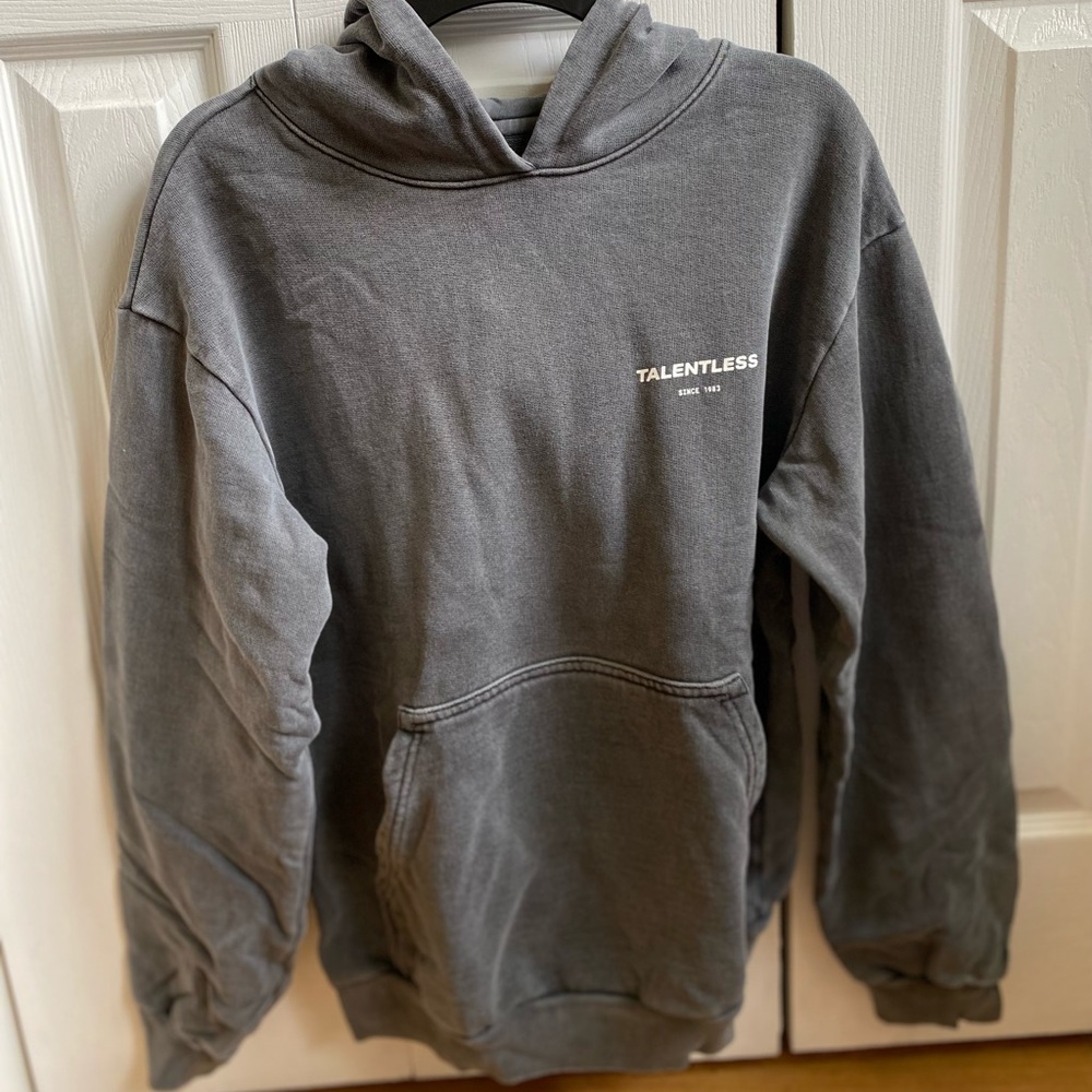 Scott Disick Talentless Hoodie in Steel Grey